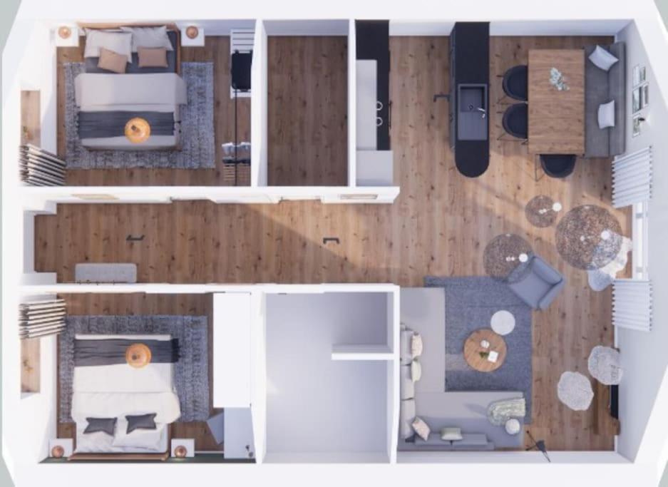 Der Schuppen Appartement Mildstedt Buitenkant foto